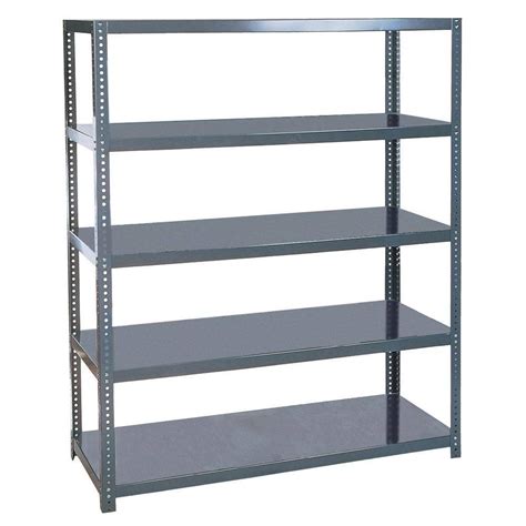 sheet metal storage tower|gray metal storage wall shelf.